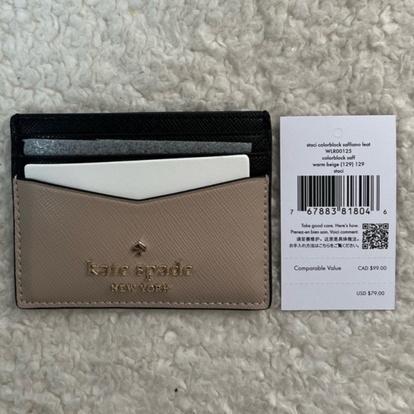 🥳HP Kate Spade “Staci” Colorblock Slim Card Case - Picture 2 of 4